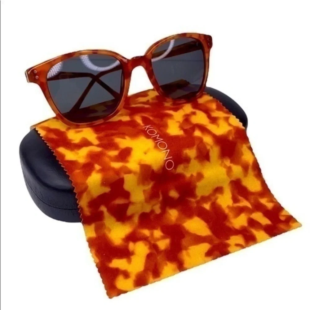 KOMONO sunglasses Renee Caramel Demi NEW tortoiseshell tan brown